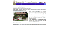 Desktop Screenshot of domeniilefrancoromane.com