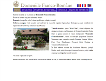 Tablet Screenshot of domeniilefrancoromane.com